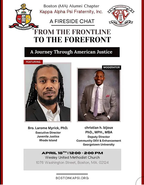 Event flyer for From the Frontline to the Forefront